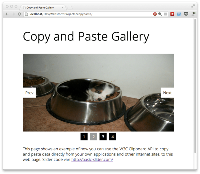 Copy and paste images into your browser using W3C